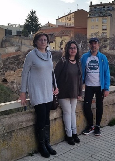 En la imagen de archivo, los concejales de Ganar Teruel en el Ayuntamiento de la capital . De izquierda a derecha , Carmen Tortajada, Anabel Gimeno y Jose C. Torralba 