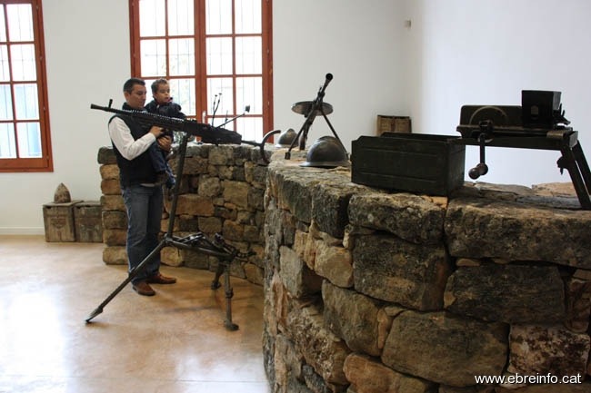 Imagen de un pequeño museo que existe en Gandesa sobre la Batalla del Ebro