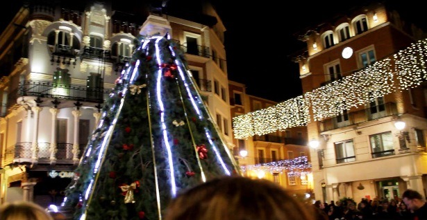 Una imagen del árbol de Navidad instalado el año pasado 